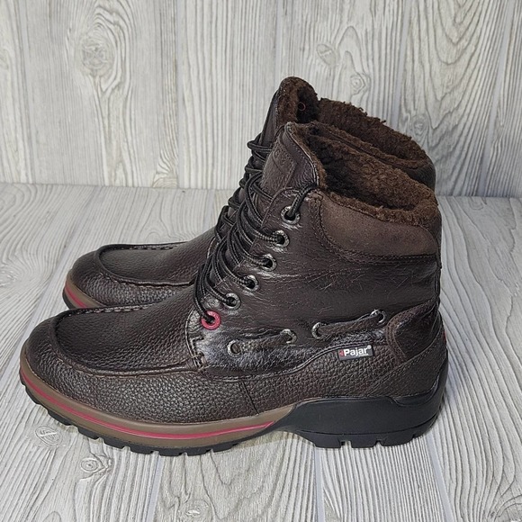 Men's Brown Leather Boots - Picture 6 of 16